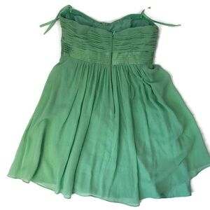 BCBGMAXAZRIA Mint Green Strapless Beaded Dress